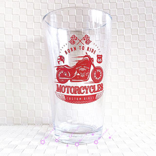 美国哈雷摩托车杯子印花陶瓷马克杯玻璃杯办公杯饮料杯带杯盖吸管