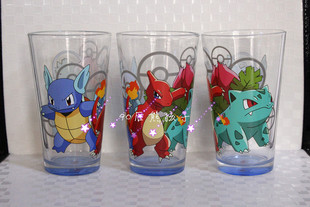 出口日本动漫神奇宝贝宠物小精灵皮卡丘Pikachu玻璃可乐马克杯子