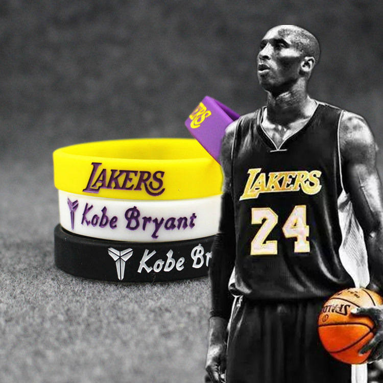 湖人科比24号篮球手环男女夜光硅胶腕带男女情侣