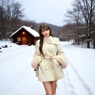 2025新款气质名媛风小香风毛呢外套女冬季中长款呢子大衣