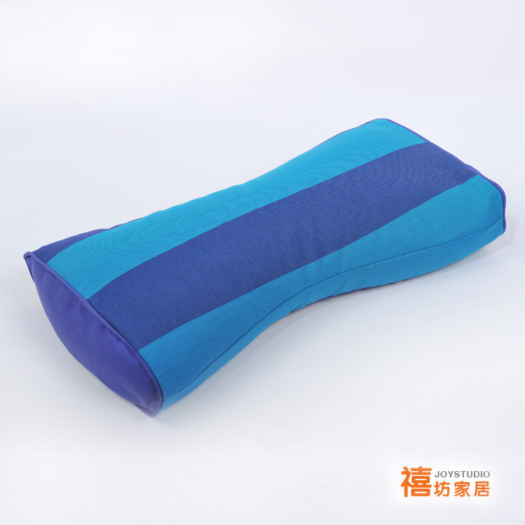 【顺丰包邮】禧坊原创纯棉色织粗布腰枕套  枕套不含芯 多彩条纹