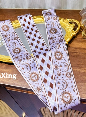 繁星原创设计1.8米小众超长丝巾飘带百搭绑包扎发腰带多功能丝巾