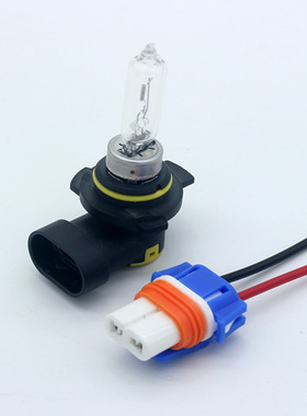 适用长安欧尚A600/A600 EV前大灯泡HIR2远近一体9012卤素灯插头线