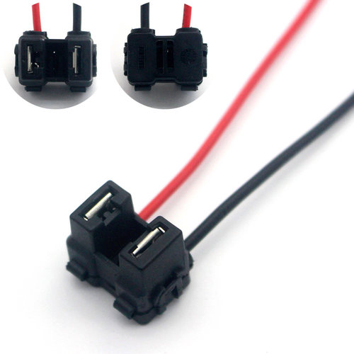 适用比亚迪哈弗H6五菱凯越君威君越H7前大灯座插座接头线卤素灯泡