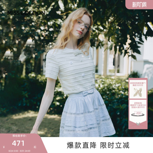 MISSCOCOON可可尼圆领短袖上衣