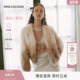 MISSCOCOON可可尼渐变色外套女2025秋冬新款 狐狸毛皮草 高级感短款
