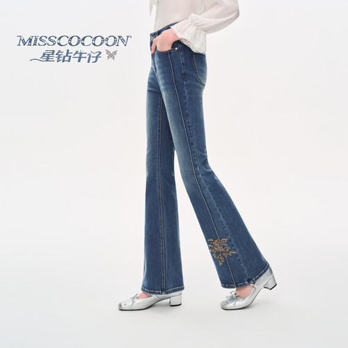 MISSCOCOON可可尼水洗棉质牛仔裤