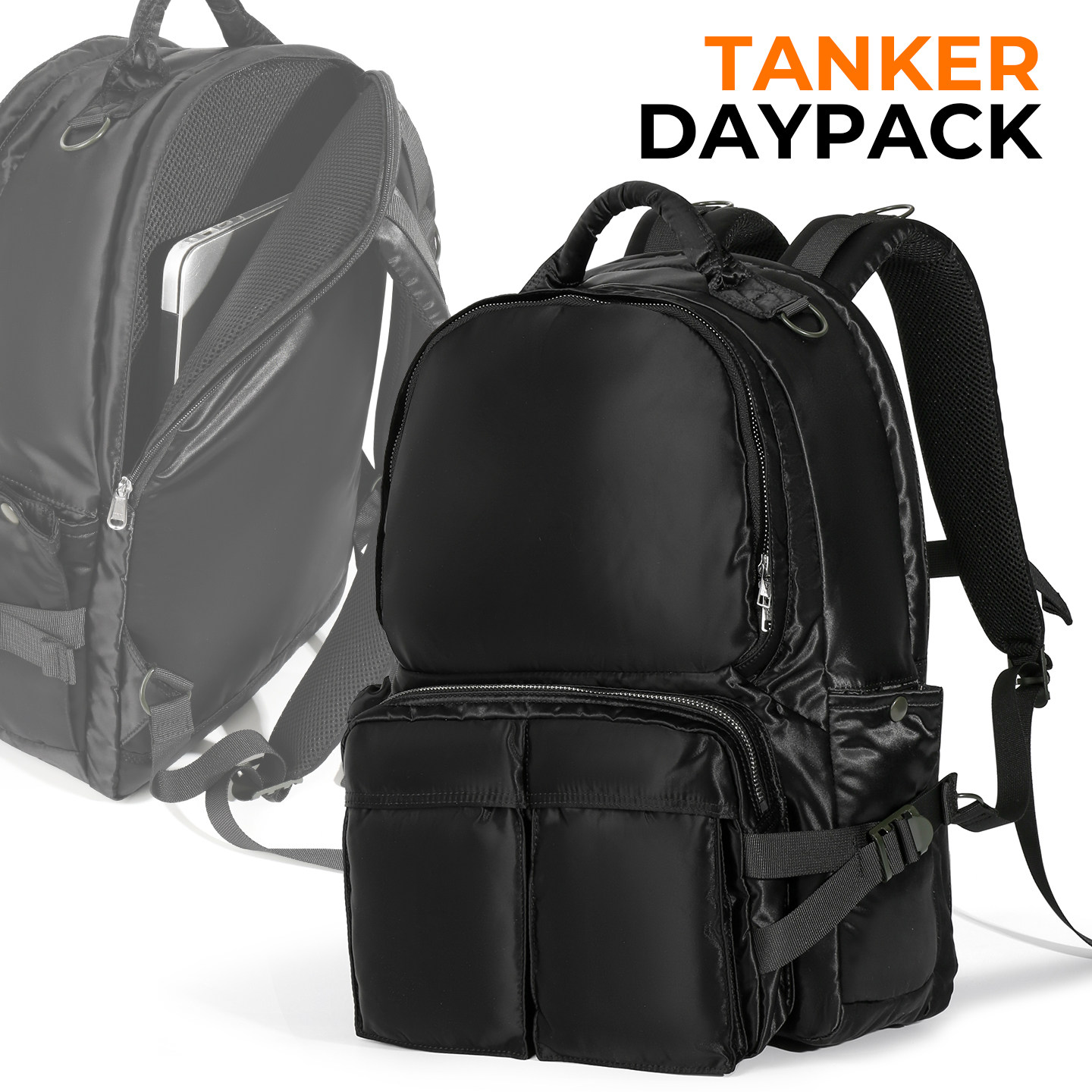 2026GX TANKER DAYPACK日系尼龙休闲双肩背包16寸电脑包旅行背囊