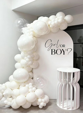 跨境Gender Reveal派对背景板 宝宝性别揭晓仪式布置 可定制KT板