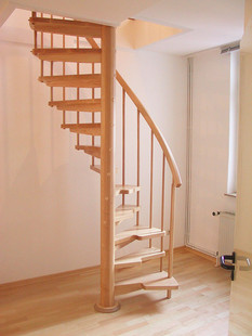 定制可定制各种家用实木楼梯上下旋转楼梯室内阁楼豪华型狭小空间