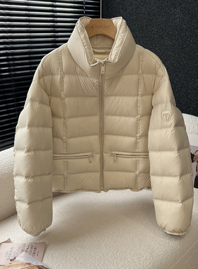 above deck爆款羽绒服女短款立领排骨百搭显瘦加厚保暖小个子外套