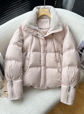 above deck羽绒服女短款韩版立领高端加厚保暖女士外套2025冬新款