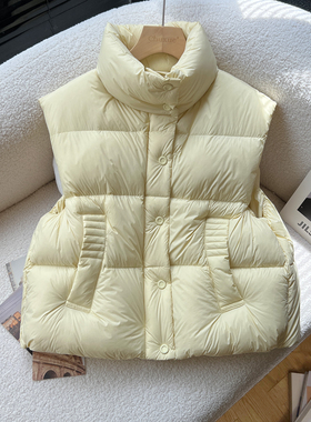 above deck设计感羽绒马甲女时尚洋气小个子马夹外套2025冬季新款