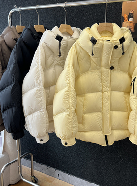 above deck 加厚保暖羽绒服女中长款连帽90白鸭绒宽松2025冬新款