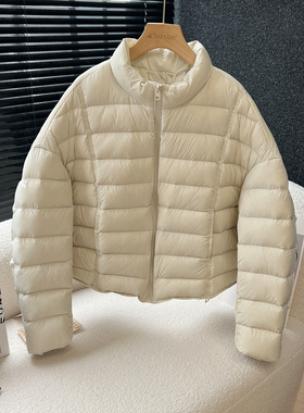 above deck 排骨立领羽绒服女短款韩版宽松百搭2025冬季新款外套