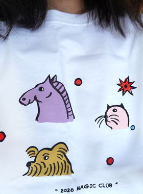 Circ Store 原创设计马年Magic club T恤短袖全棉新款