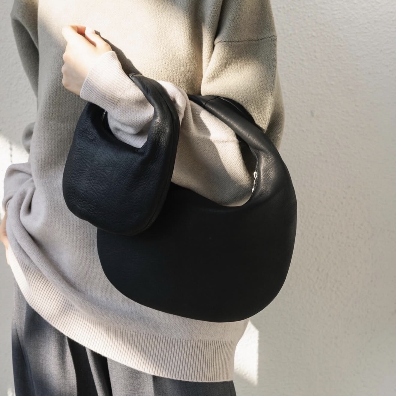 日本直邮正品代购 Aeta鹿皮月牙包单肩包手拎包复古手提包时尚女