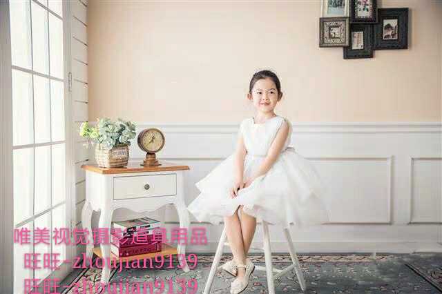 2019影楼儿童摄影婚纱影棚装修设计儿童实景制作新款实景w-3952