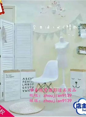 欧式新款影楼摄影婚纱实景影棚装修设计制作韩式儿童实景w-2213