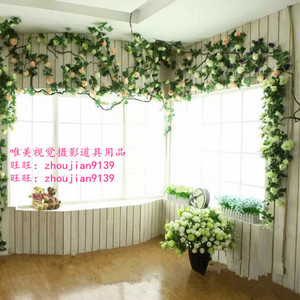 影楼摄影实景背景婚纱影棚设计制作韩式拍照拍摄儿童实景w-2422