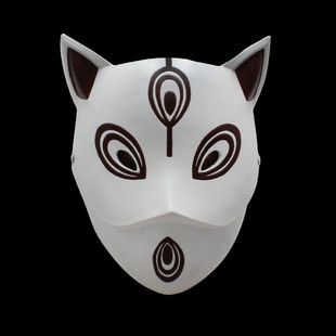 万圣节神秘忍者火影暗部卡卡西COSPLAY道具鬼灭之刃花灰树脂面具