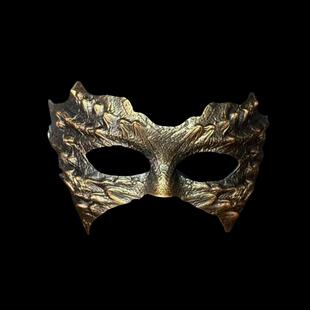 新款网红炫酷中国古风颤健次假面面cosplay手工制作树脂工艺面具
