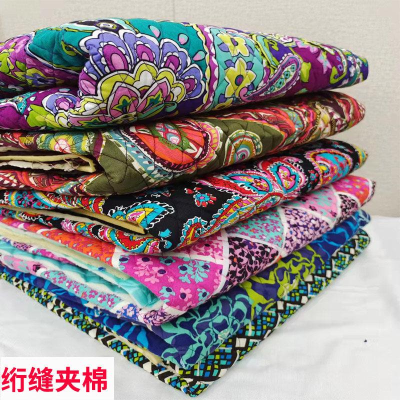 三层夹棉布料沙发垫手工diy纯棉