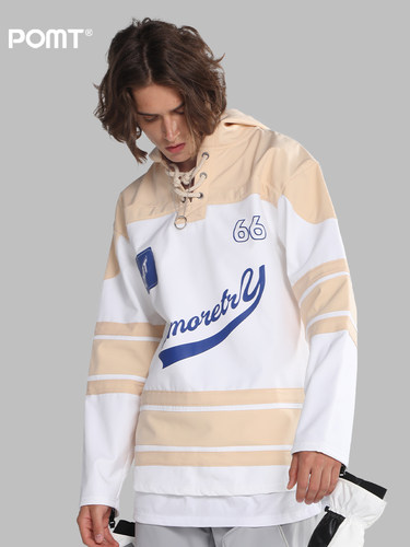 POMT滑雪新款防水滑雪防风加厚绒保暖卫衣帽衫外套耐磨