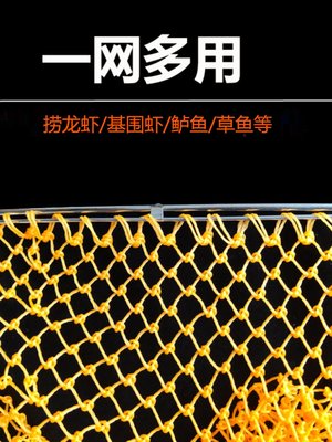 一体短节木手柄抄网水产养殖市场实心捞鱼网头渔具海鲜餐馆鱼网兜