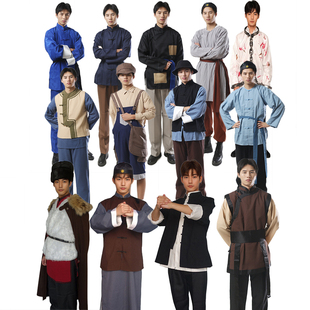 民国男百姓掌柜穷人车夫小贩伙计斧头帮报童老师囚犯学生服装出租