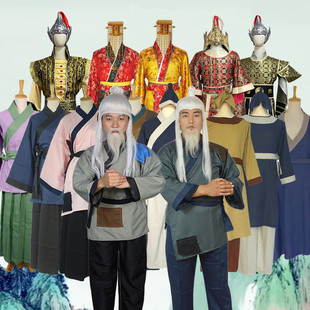 愚公移山服装智叟老汉百姓穷人补丁服装老妇老奶奶村姑演出服出租