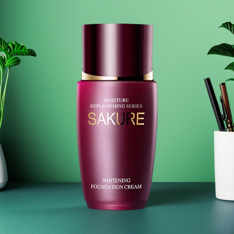 樱花源精纯遮瑕粉底霜40ml 保湿遮瑕提亮象牙白裸妆粉底液化妆品