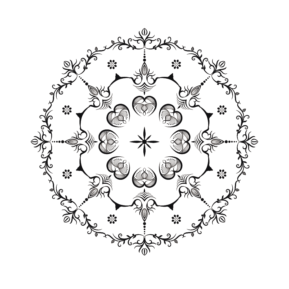 曼陀罗花纹图案原创装饰高清花纹