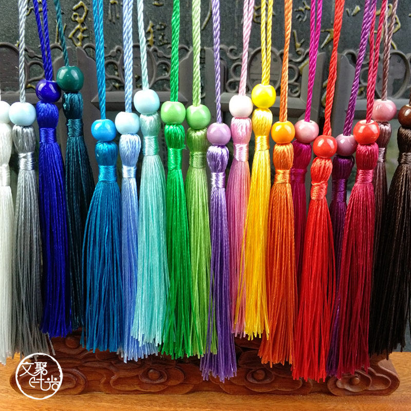 流苏穗子扇子古风流苏挂饰超仙喜庆装饰小配件书签diy材料包吊穗