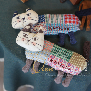 猫咪造型 童趣笔袋出口日本小众kusuguru正品化妆包多用途小包袋