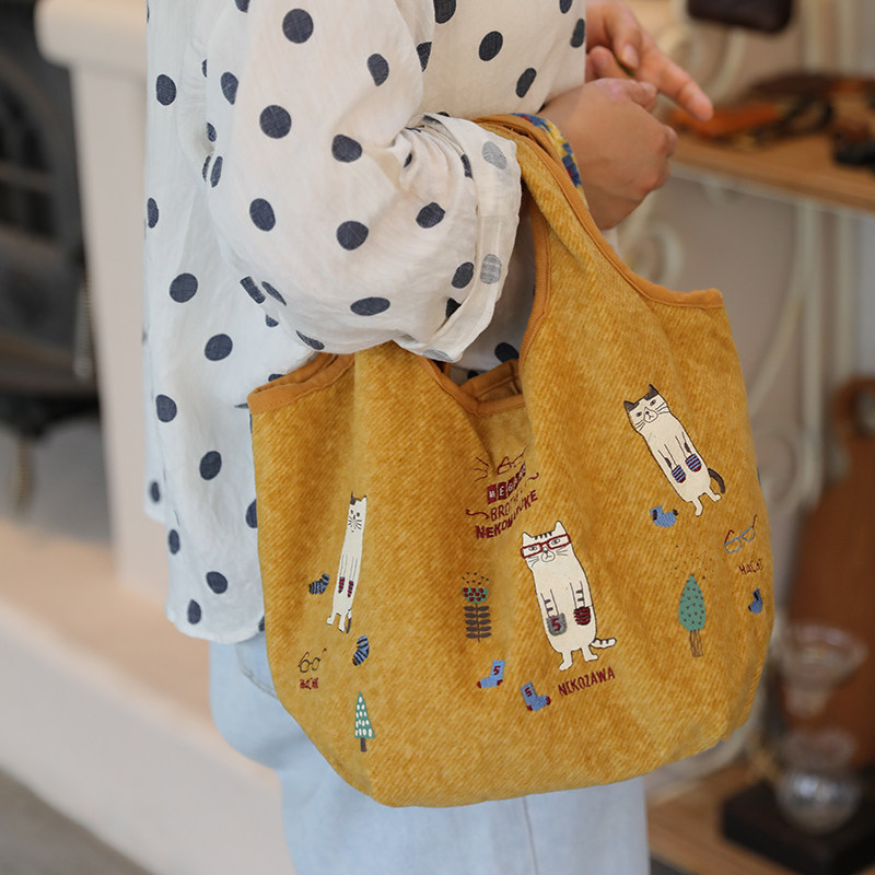 随心所欲搭配的篮子包出口日本正品磨毛手提包通勤带便当拎包日式,箱包皮具/热销女包/男包,通用款女包,淘宝优惠券,粉丝福利购,淘宝优惠卷