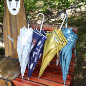 很nice 猫咪抗风 日系单长柄雨伞防紫外线晴雨两用伞出口日本正品