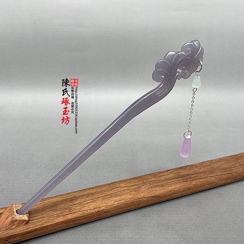 新中式古风玉石步摇发簪