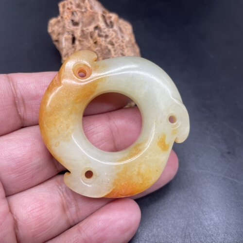 岫玉玄机玉佩挂件古玩玉器收藏