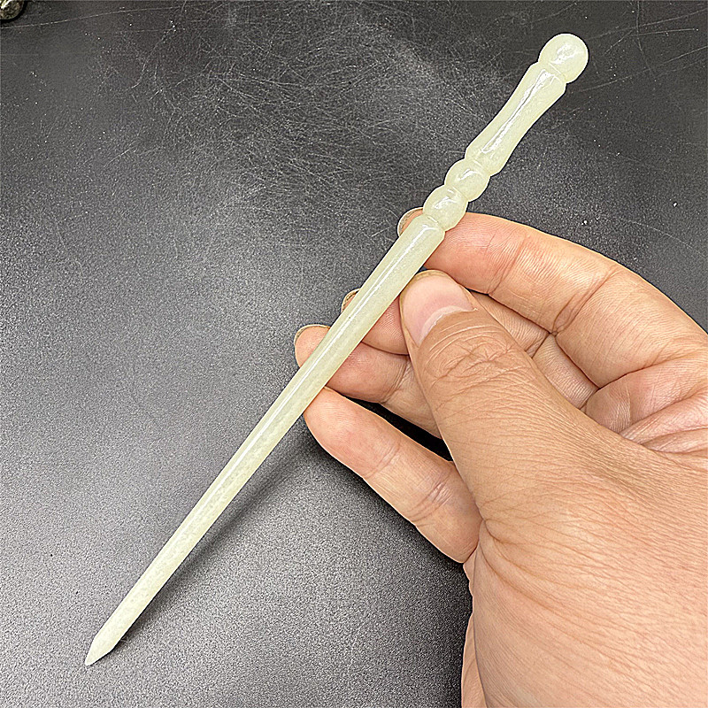 和田玉发簪发钗转运竹节饰发饰品