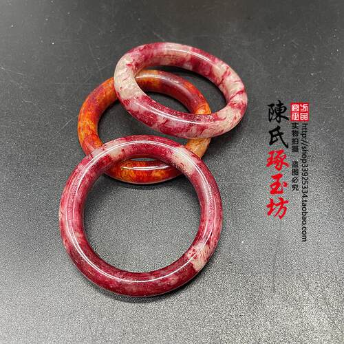 鸡血色圆环挂环提环圆圈
