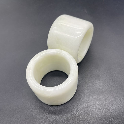 白岫玉玉环圆筒柱体套筒玉管