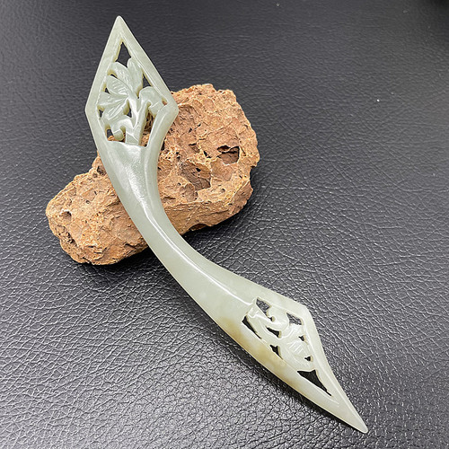 山料发饰头饰玉簪子古典弧形发饰