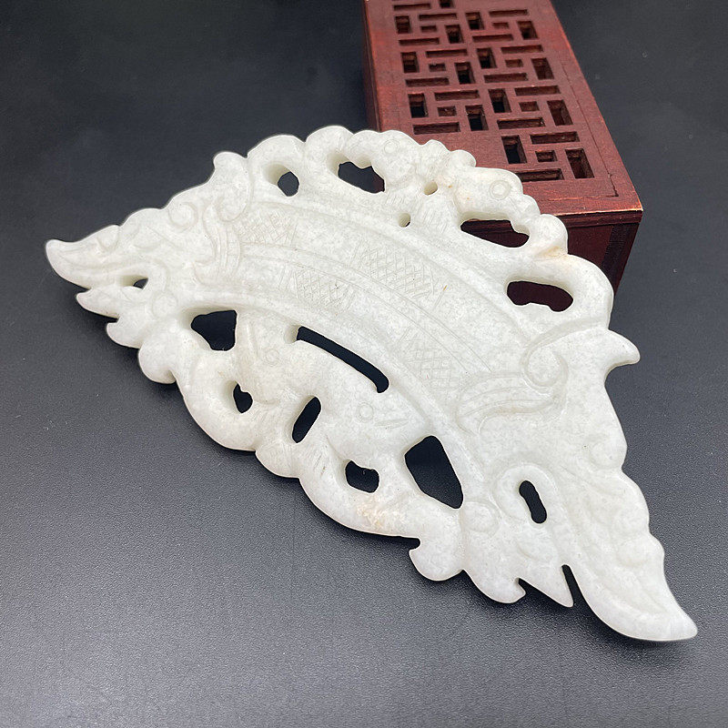 岫玉龙凤玉佩玉璧玉璜古风拍摄腰佩腰挂玉龙挂件古玩玉器龙凤璧