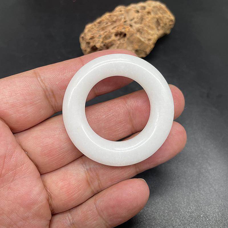 古风糯白色项链坠挂件禁步流苏吊环DIY配饰腰佩和田玉袈裟环手镯,珠宝/钻石/翡翠,其他,淘宝优惠券,粉丝福利购,淘宝优惠卷