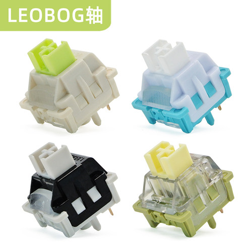 LEOBOG狼蛛洛克灰木轴V4客制化机械键盘线性麻将音轴厂润游戏办公