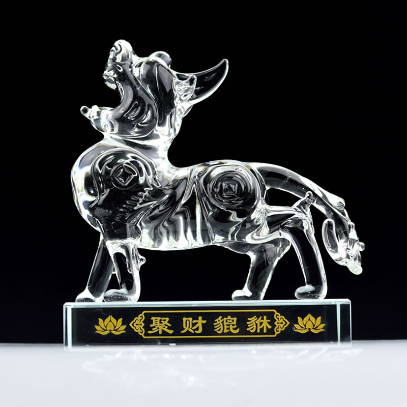 招财聚财貔貅水晶摆件开运财运玄关装饰办公开业大吉小礼品能量摆