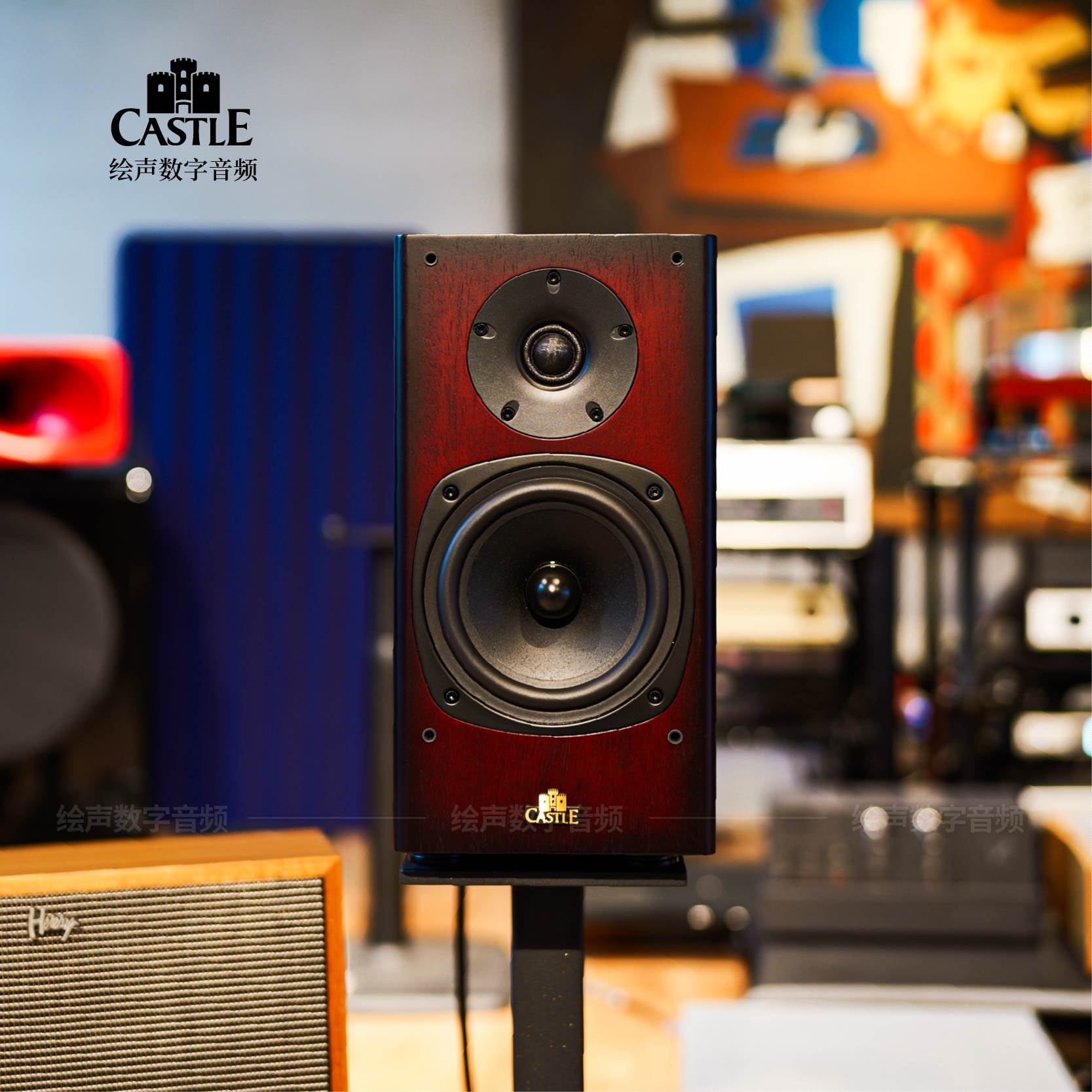 英国castle城堡knight1 2 3书架音箱骑士1 2 3音乐监听箱发烧音响