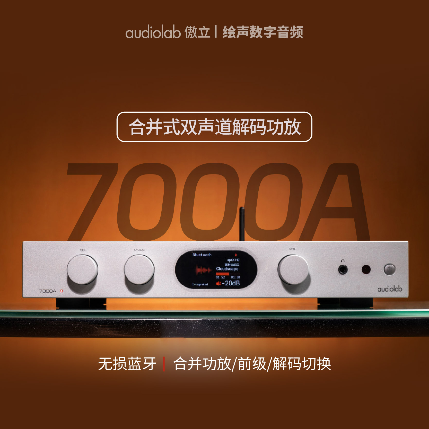 Audiolab/傲立功放机蓝牙HIFI