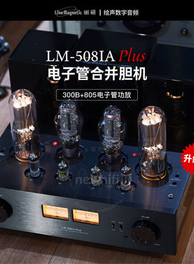Line magnetic/丽磁 LM-508IA PLUS合并式胆机功放单端805电子管
